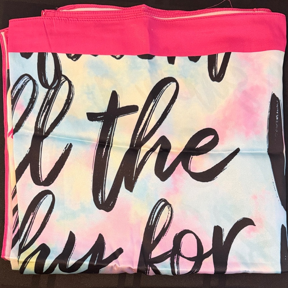 Sassy Jones Confident Pink and Multicolor Scarf